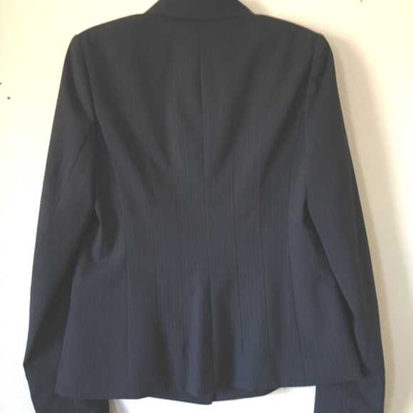 Ann Taylor NWOT NAVY PINSTRIPE BLAZER - Picture 5 of 5